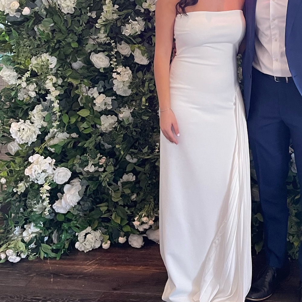 Worn ONE time for my Bridal Shower! Perfect occasion dress for all brides to be!